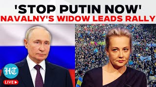 AntiPutin Rally LIVE  Navalnys Widow Leads Historic Protest  Russian Opposition News  Berlin [upl. by Callida]