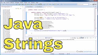 Java Tutorial  07  Creating and Using Strings in Java [upl. by Jacquelynn389]