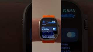 Enabling Minimum Brightness For Apple Watch [upl. by Gniw466]