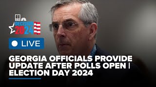 Georgia officials provide update after polls open  Election Day 2024 [upl. by Zeugirdor]