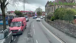 First bus Bristol 2a to Stockwoodplease likeshare and subscribe [upl. by Eclud]