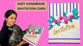 HOW TO MAKE INVITATION CARD  GREETING CARD  ASAN INVITATION CARD  EASY GREETING CARD IDEAS [upl. by Pippa]