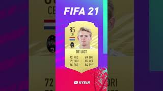 Matthijs de Ligt  FIFA Evolution FIFA 17  FIFA 22 [upl. by Malcolm]