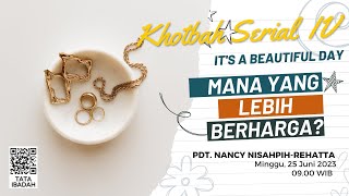 IBADAH HARI MINGGU IV SESUDAH PENTAKOSTA KHOTBAH SERIAL [upl. by Dachy]