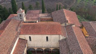 Pistoia lex convento dove è crollato un solaiopavimento alla festa di nozze le immagini aeree [upl. by Towland]