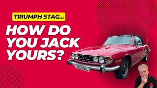 Triumph Stag  How do you Jack Yours [upl. by Fonsie]