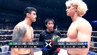 Christiano Frohlich Brazil vs Karl Albrektsson Sweden  MMA fight HD [upl. by Gnihc]