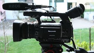 Camcorder Test Panasonic AGAC160A [upl. by Neesay750]