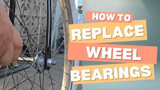 How to replace BAD bicycle wheel Bearings amp Axle [upl. by Cressy]