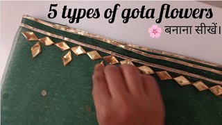 🌸gota Patti odhani gota patti design odni kota Patti work designshort youtubeshortsmarwadi🌸 [upl. by Killy]