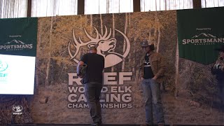 Oregon resident Tony Gilbertson competes in professional division of 2024 World Elk Calling Champion [upl. by Elrebma]