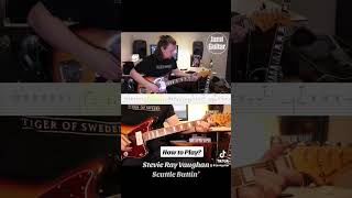 Stevie Ray Vaughan  Scuttle Buttin’ srv bluesguitar guitarsololesson stevierayvaughan guitar [upl. by Faxan987]