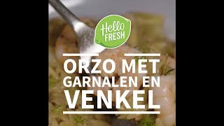 Orzo met garnalen en venkel [upl. by Namyaw]