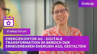 Digitale Transformation im Bereich der erneuerbaren Energien agil gestalten  dvelop [upl. by Sonni]