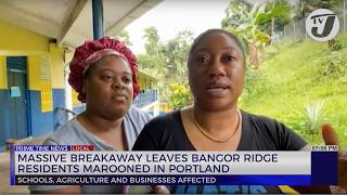 Massive Breakaway Leaves Bangor Ridge Residents Marooned in Portland  TVJ News [upl. by Ahseiat961]