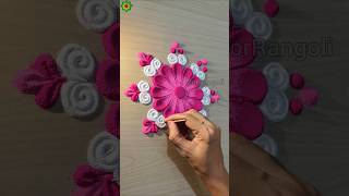 Rangoli designs for diwali simple and easy rangolidesign diwalirangoli shorts [upl. by Ayarahs]