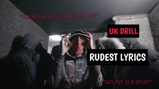 UK DRILLRUDEST LYRICS [upl. by Luht578]