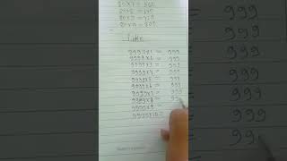 9999 ka table yaad Karne ka tarika table maths youtube short million video mathvideos9339 [upl. by Anirol335]