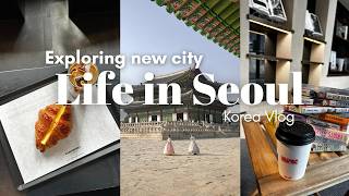 Life in Seoul  Exploring Seoul city selfcare day cafe hopping easy home cooking manga library [upl. by Ainirtak656]