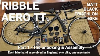 Ribble Aero TT Triathlon Bike  Unboxing amp Assembly [upl. by Corene]