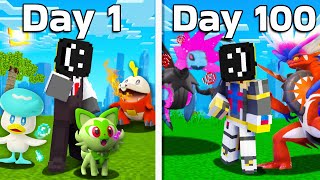 I Spent 100 DAYS in Generation 9 PIXELMON Minecraft [upl. by Nangem]