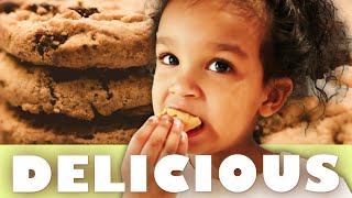 Toddlers 1st time baking cookies 😋 Millies Cookies  GoodFood​ toddlerbakingvideo [upl. by Collete]