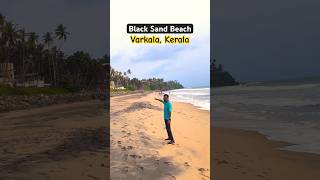 Black sand beach Varkala southindia incrediblekerala kerala travel [upl. by Irroc63]