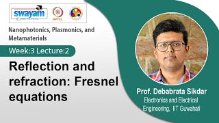 Lec 8 Reflection and refraction Fresnel equations [upl. by Thun942]