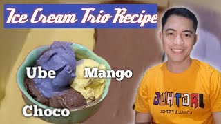 Ice Cream Trio Recipe  Home made Ice cream  Its Delicious food For Family Bonding and Outing [upl. by Ginzburg]