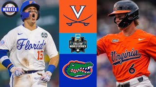 7 Virginia vs 2 Florida INCREDIBLE  College World Series Opening Round  2023 College Baseball [upl. by Muryh693]