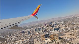 Southwest Airlines Boeing 737700 Takeoff  Las Vegas Harry Reid International Airport [upl. by Alikam]