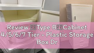 Review 【Type B】Cabinet 4567 Tier  Plastic Storage Box Drawer Organizer Container Rack Cartoon [upl. by Ethelbert891]