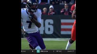 Rashod Bateman catches for a 28yard Gain vs Cleveland Browns [upl. by Bowne438]