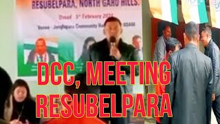 DCC Meeting Resubelpara speech by Saleng Sangma [upl. by Aer]