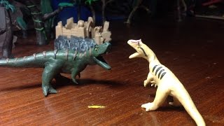 TRex vs Allosaurus  Dinosaur Claymation [upl. by Itraa]