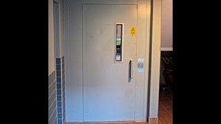 Vintage KONEASEAGraham elevators at flats in Gävle Sweden [upl. by Ylrebnik]