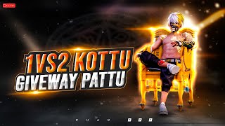 freefire 1 vs 2 room match kottu weekly membership pattu  maa bot gallani kottevalle lera enti [upl. by Brockie]