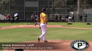 Chris Canavan Prospect Video LHP Temecula Preparatory High School [upl. by Conah]