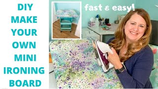 DIY MAKE YOUR OWN MINI IRONING BOARD CUTE [upl. by Ormiston]