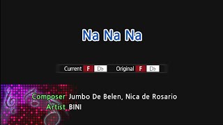 Na Na Na  BINI Karaoke Version [upl. by Aneev524]