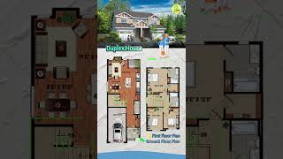 20x 50 Canadian Duplex House Plan 3BHK Home 1409 Sqft Plot 20 x 50 floorplan houseplan [upl. by Rehpatsirhc]