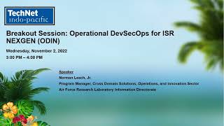 Operational DevSecOps for ISR NEXGEN ODIN  1122022 [upl. by Annasiul66]