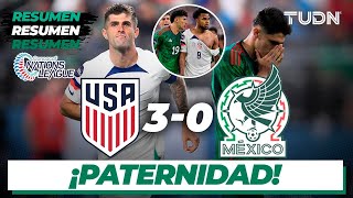 Resumen y goles  Estados Unidos 30 México  CONCACAF Nations League  SEMIFINAL  TUDN [upl. by Zobias869]