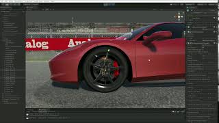 Antidive suspension geometry simulation Unity car simulator [upl. by Ardnuek]