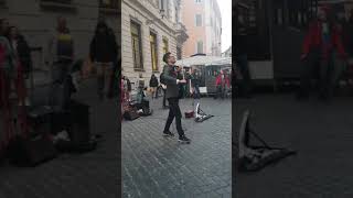 Rome Street Music  Viktor Angelov Despacito with Violin [upl. by Hakeem12]