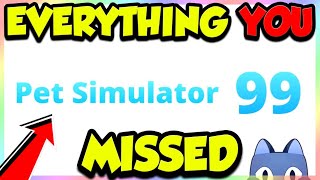 Pet Simulator 99 Trailer  Everything YOU Missed FULL BREAKDOWN Roblox [upl. by Maggy931]