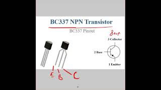 bc337 npn transistorbc337 transistor pinout [upl. by Curtis]