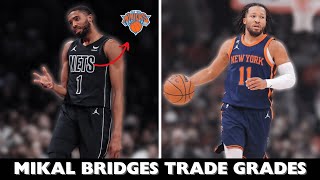 Grading The INSANE Mikal Bridges Trade To The Knicks [upl. by Erbes]