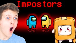 ADAM AND BOXY TEAM UP IN AMONG US LANKYBOX FUNNY MOMENTS [upl. by Major]