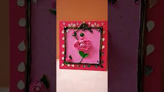 Day 8 colour pink Navratri crafts art youtube shorts [upl. by Ainesell686]